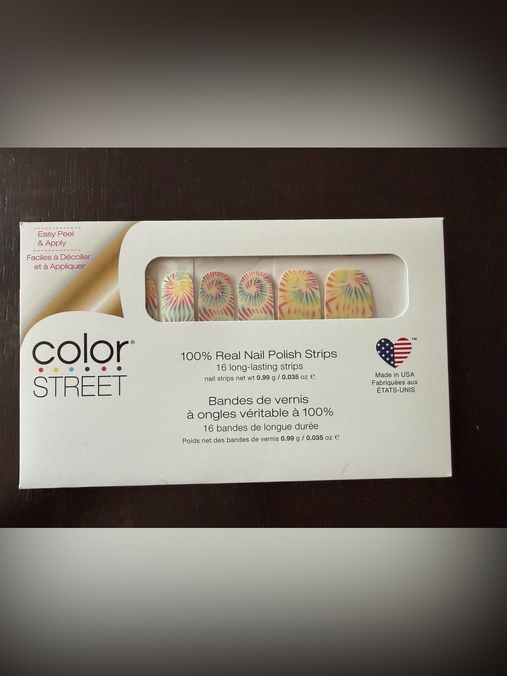 Color Street Peace, Love and Tie-Dye Nail Polish Strips